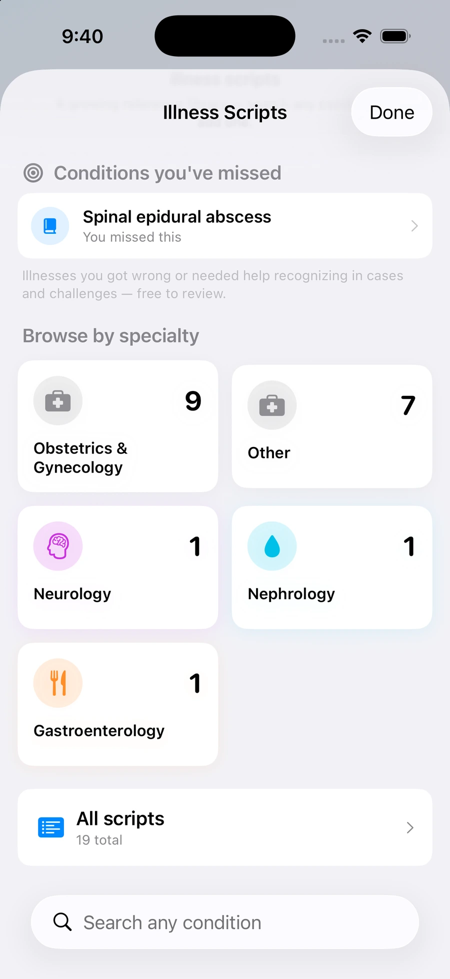 Illness Scripts